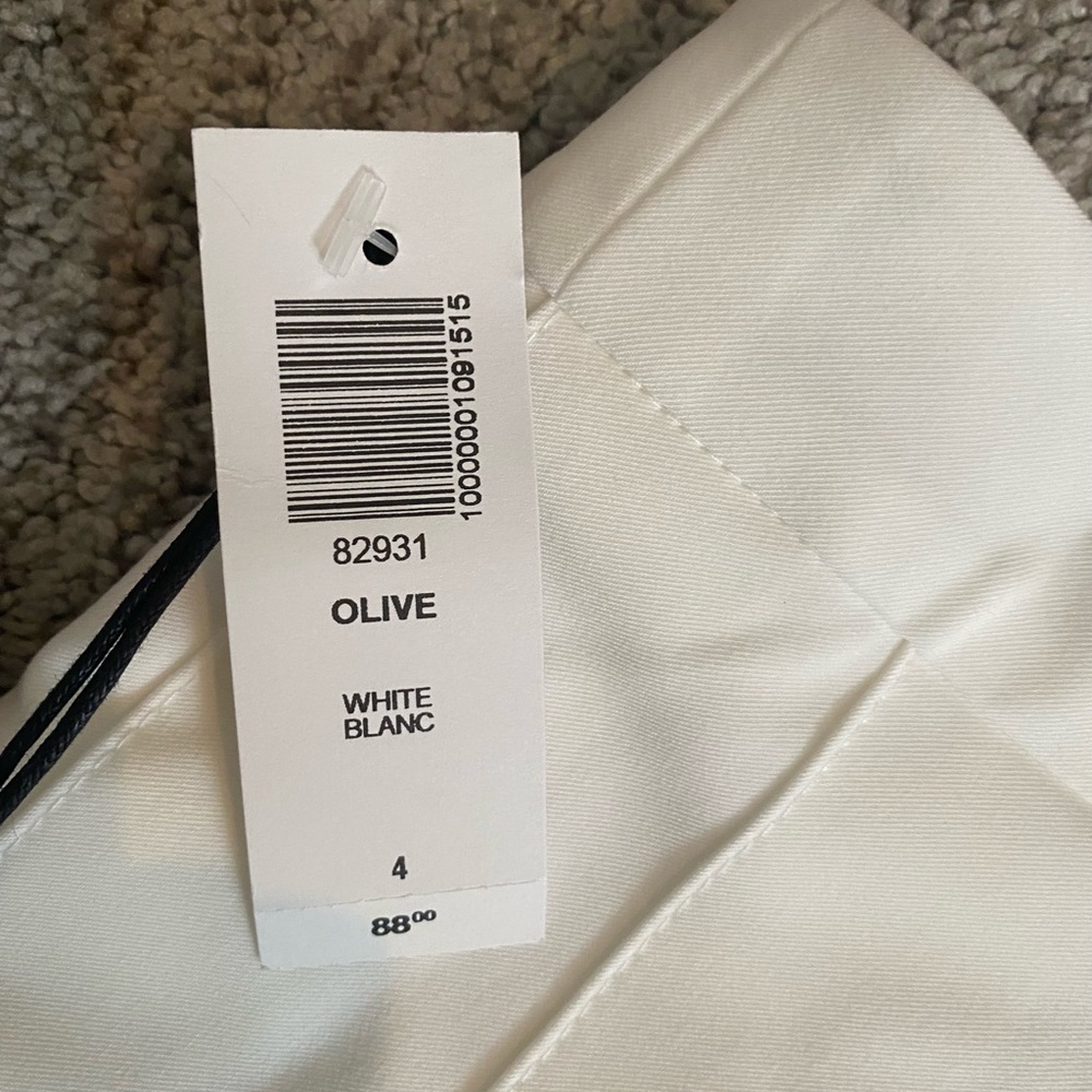 Sunday Best White Tennis Skirt (olive style, 15”) - Picture 6 of 6